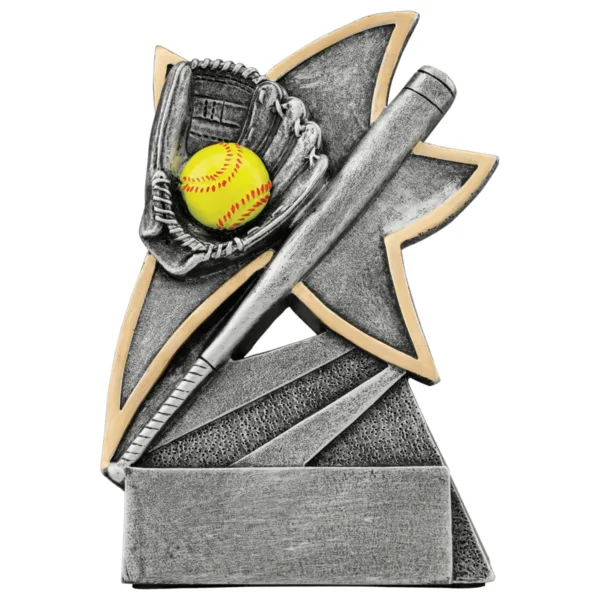 Custom 5 1/2" Softball Jazz Star Resin