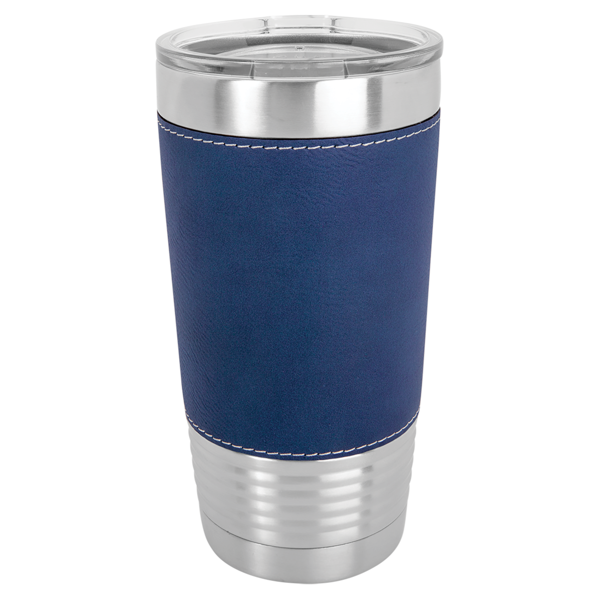 Personalized 20 oz. Light Brown Leatherette Tumbler - Image 8