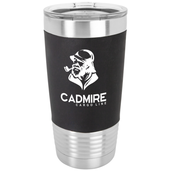 Personalized 20 oz. Tumbler with Silicone Grip and Clear Lid