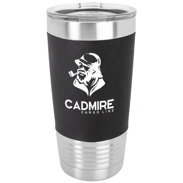 Personalized 20 oz. Tumbler with Silicone Grip and Clear Lid