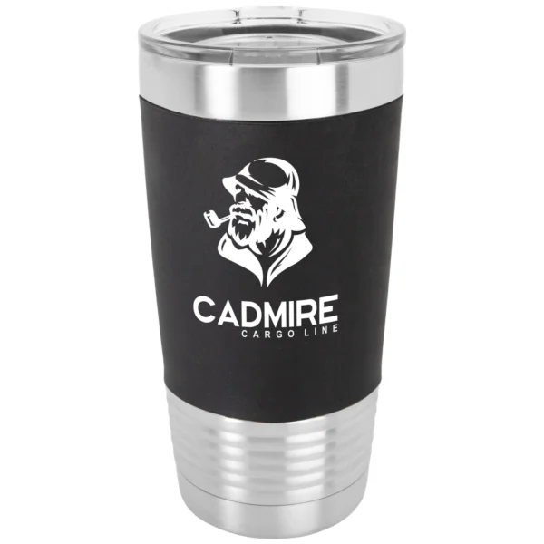Personalized 20 oz. Tumbler with Silicone Grip and Clear Lid