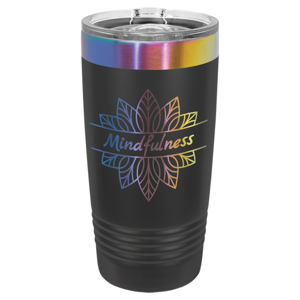 Personalized 20 oz. Black/Prism Ringneck Tumbler