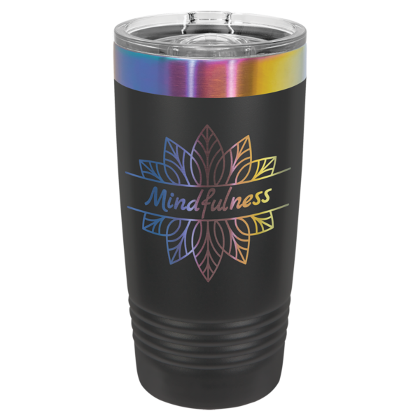 Personalized 20 oz. Black/Prism Ringneck Tumbler