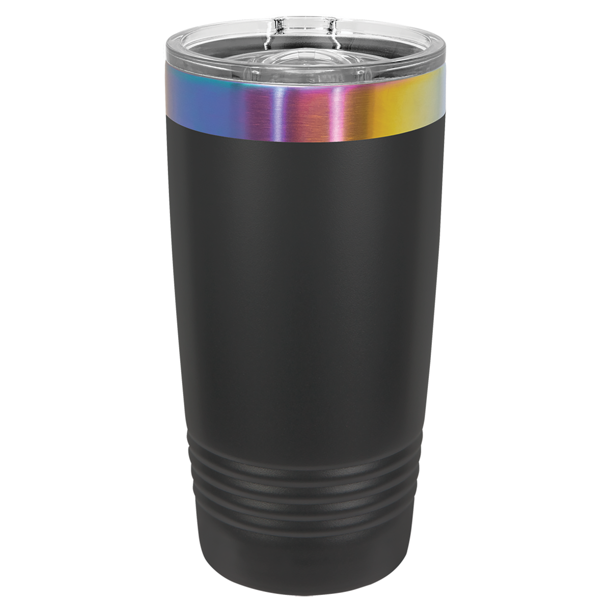 Personalized 20 oz. Black/Prism Ringneck Tumbler - Image 2