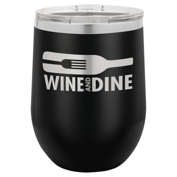 Personalized 12 oz. Stemless Wine Tumbler