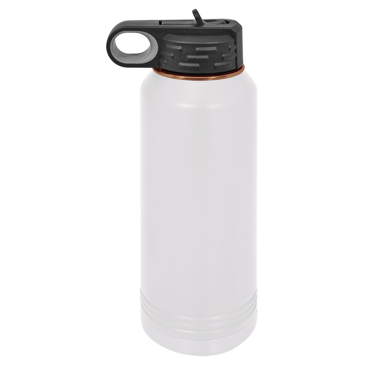 Personalized 32 oz. White Rose Gold Water Bottle - Image 2