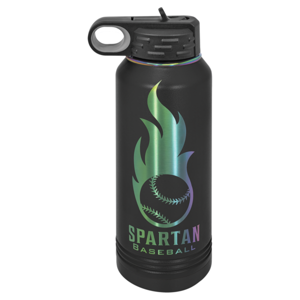 Personalized 32 oz. Black/Prism Water Bottle