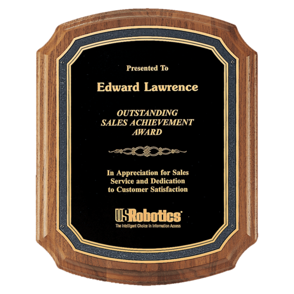 Custom Engraved 9" x 12" American Plate