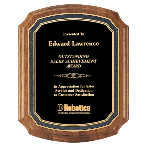 Custom Engraved 9" x 12" American Plate