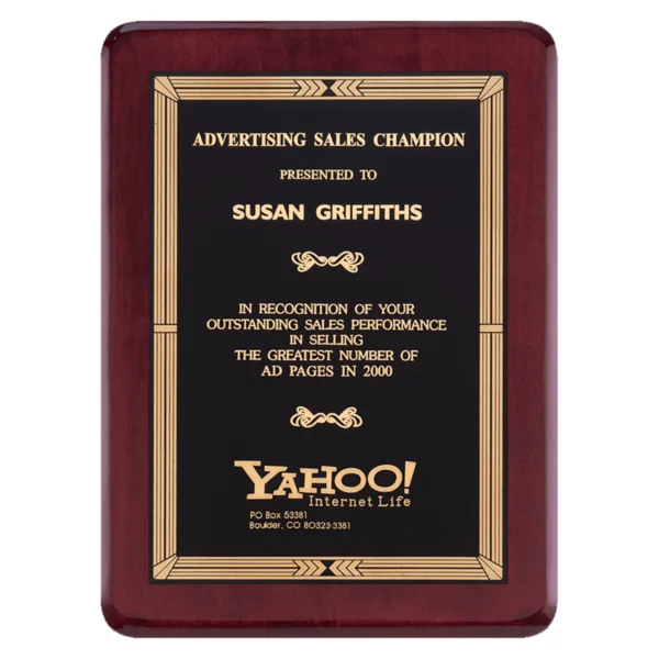 Custom Engraved 7" x 9" Premium PLate