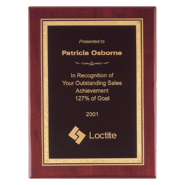 Custom Engraved 7" x 9" Premium Plate