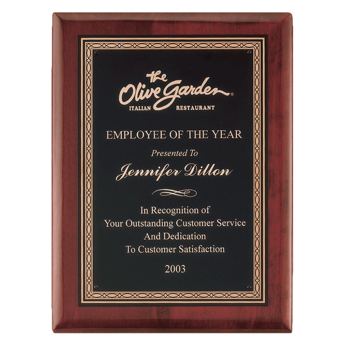 Custom Engraved 7" x 9" Premium PLate - Image 3