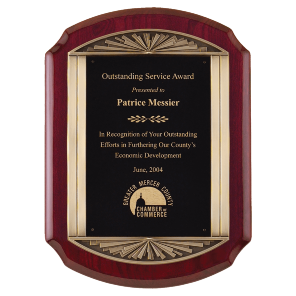 Custom Engraved 11" x 15" Piano Plaque Black Engraving Plate