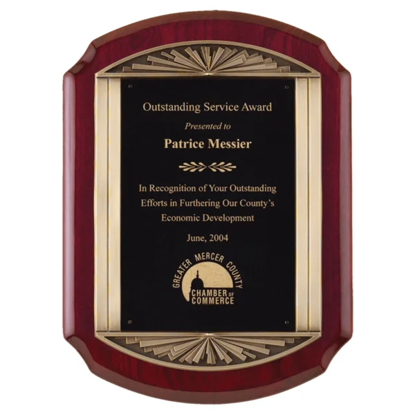 Custom Engraved 11" x 15" Piano Plaque Black Engraving Plate