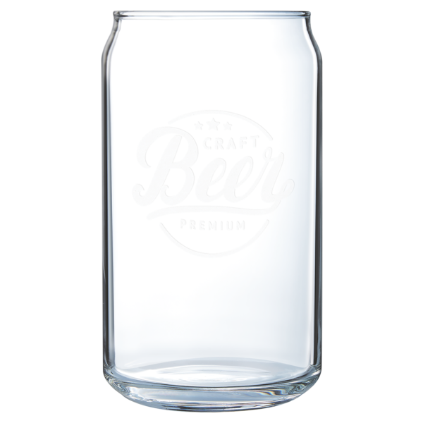 Personalized 16 oz. Can Glass