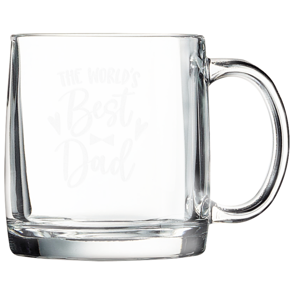 Personalized 12 1/4 oz. Clear Coffee Mug