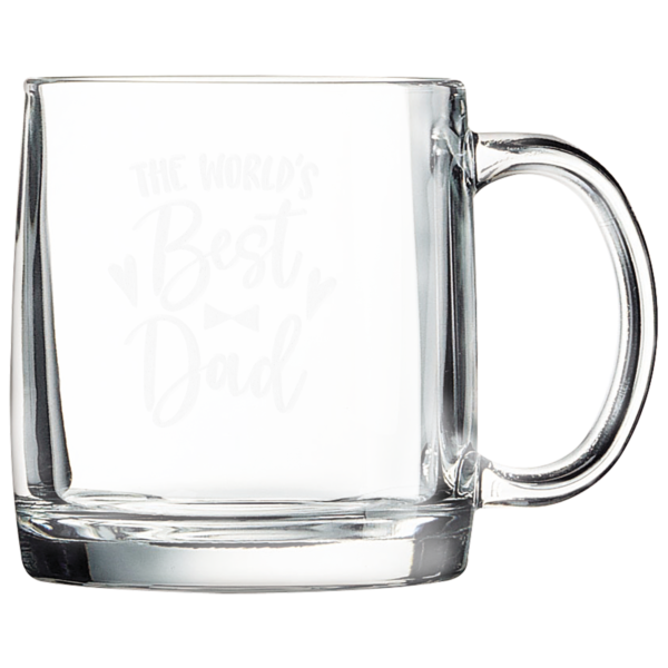 Personalized 12 1/4 oz. Clear Coffee Mug
