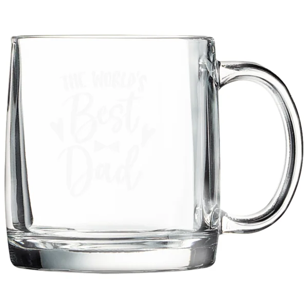 Personalized 12 1/4 oz. Clear Coffee Mug