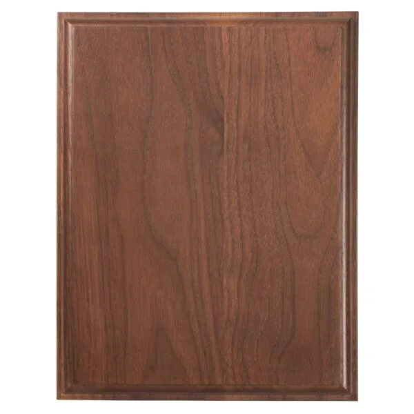 Custom Engraved 12" x 15" Premium Walnut Step Edge Plaque