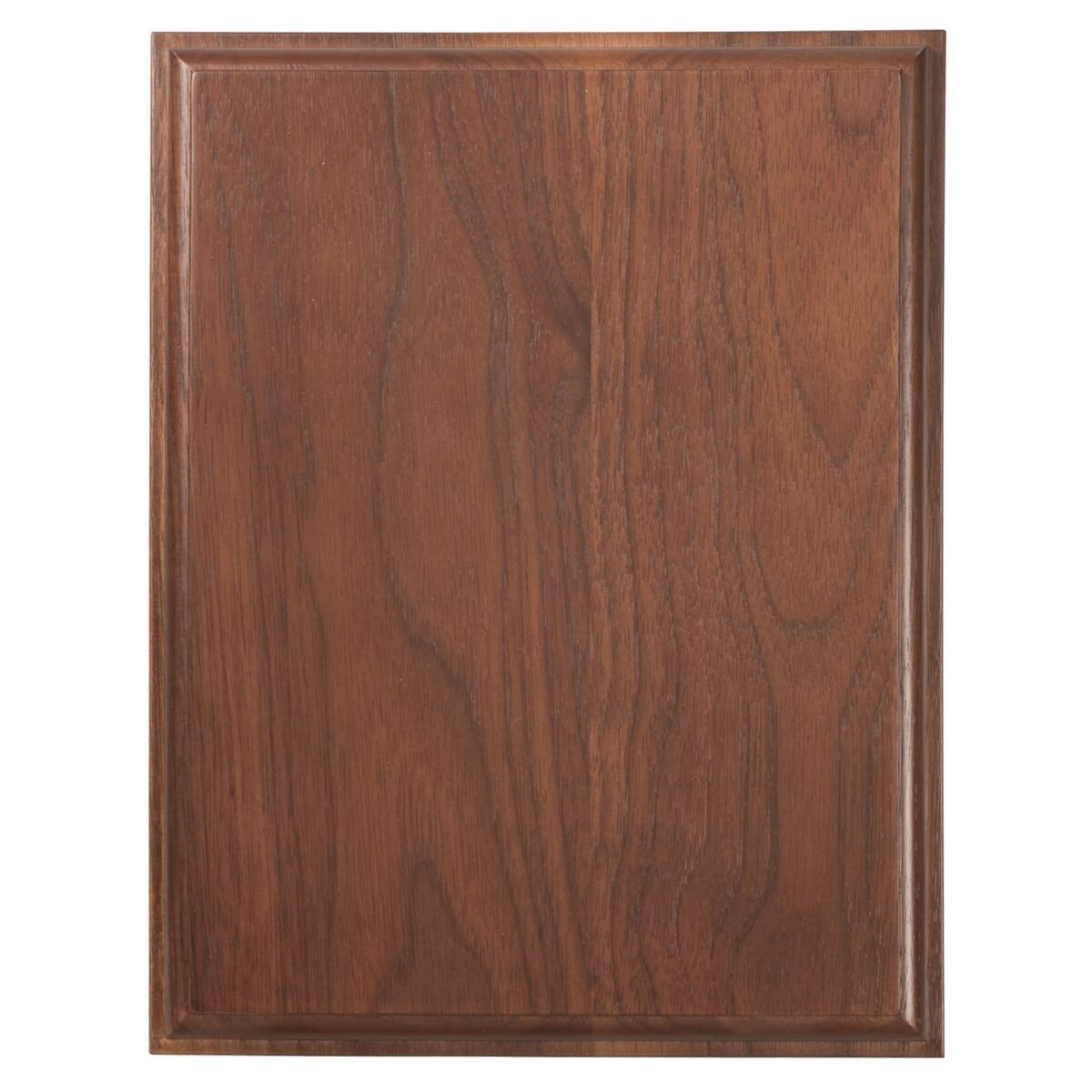 Custom Engraved 12" x 15" Premium Walnut Step Edge Plaque