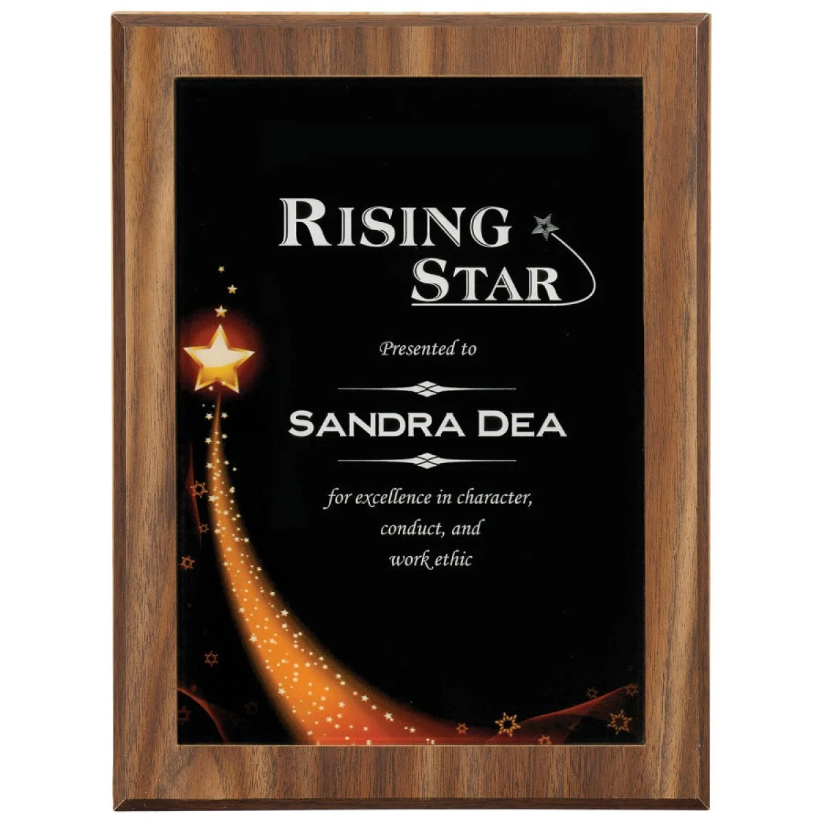 Custom Engraved 6 7/8" X 9 7/8" Star Galaxy Acrylic Plaque Plate 1 Custom Engraved 6 7/8" X 9 7/8" Star Galaxy Acrylic Plaque Plate