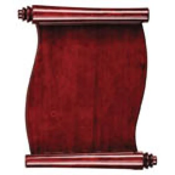 Custom Engraved 9 1/2" x 12" Rosewood Piano Scroll Plaque