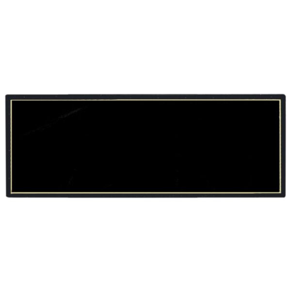 Custom Engraved 10" x 2 1/2" Black Recognition Pocket Perpetual Header Plate