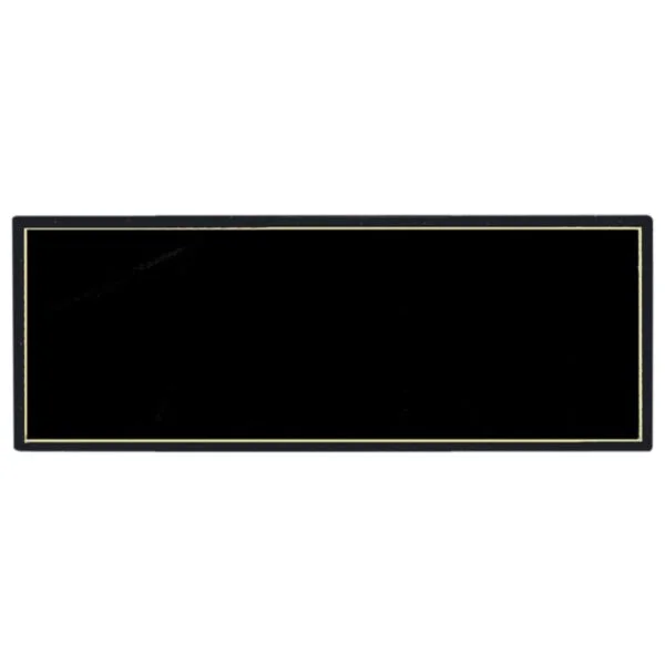 Custom Engraved 10" x 2 1/2" Black Recognition Pocket Perpetual Header Plate