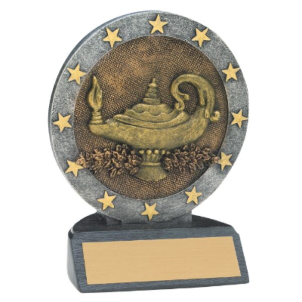 Custom 4 1/2" Lamp of Knowledge All Star Resin