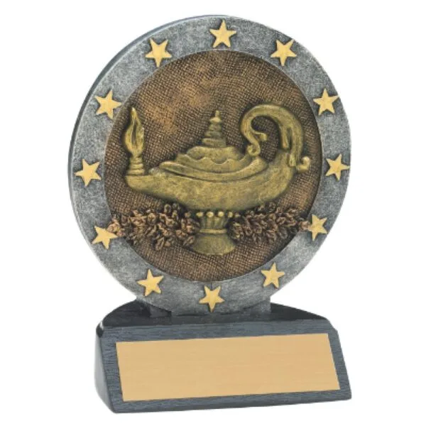 Custom 4 1/2" Lamp of Knowledge All Star Resin