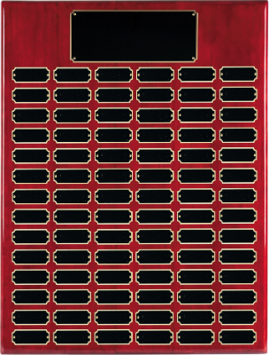 Custom Engraved 84 Plate Rosewood Piano Completed Perpetual Plaque