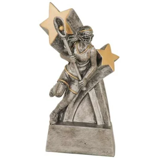 Custom 6" Female Lacrosse Super Star Resin