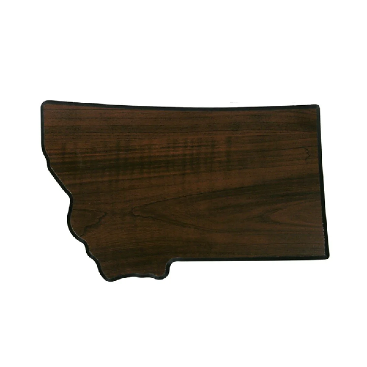 Custom Engraved 6 1/4" x 10" Walnut Finish Black Edge Montana State Plaque 1 Custom Engraved 6 1/4" x 10" Walnut Finish Black Edge Montana State Plaque