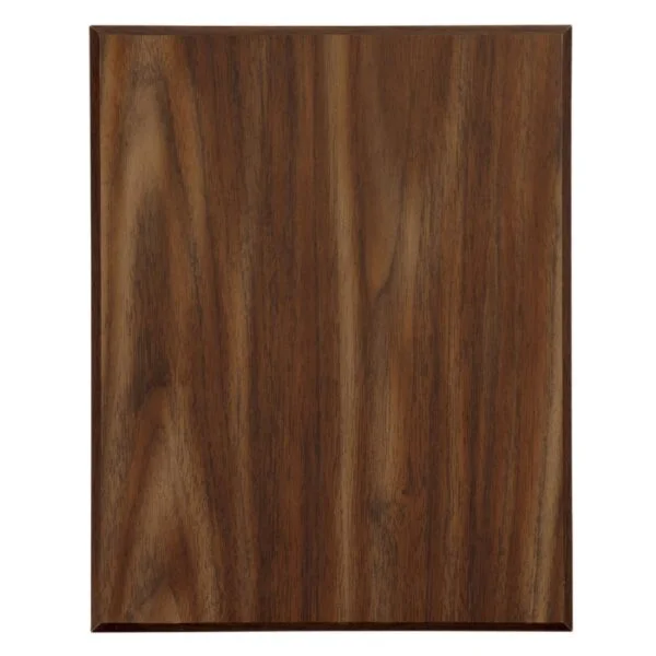 Custom Engraved 4 1/4" x 6" Value 45 Degree Bevel Edge Walnut Finish Plaque