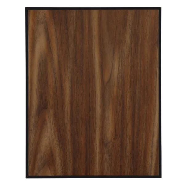 Custom Engraved 12" x 15" Value Walnut Finish Plaque with 45 Degree Bevel Black Edge