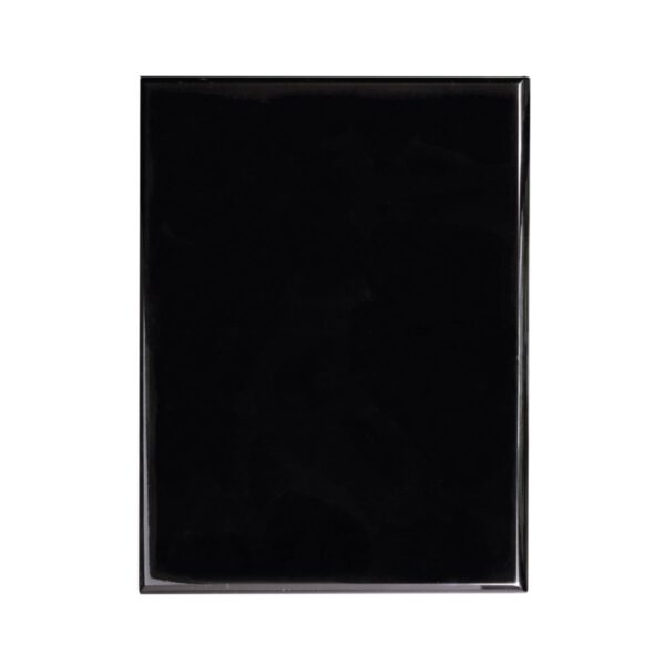 Custom Engraved 6" x 8" Value Black Piano Plaque