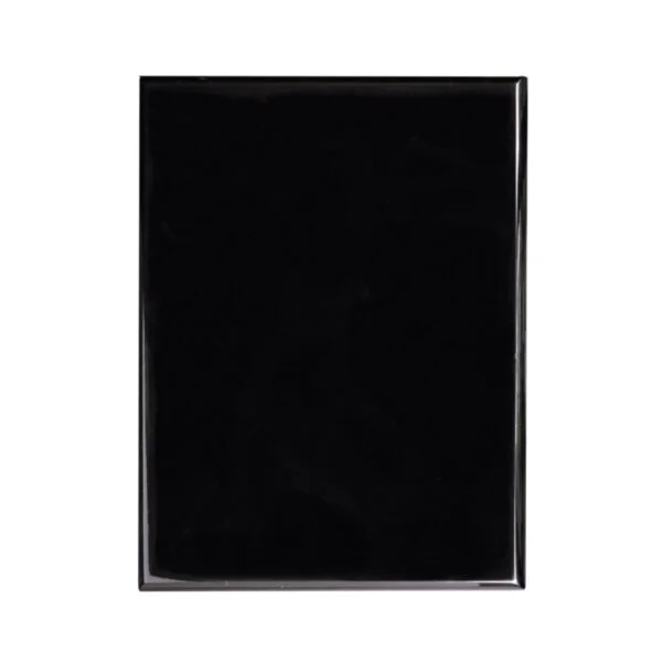 Custom Engraved 6" x 8" Value Black Piano Plaque