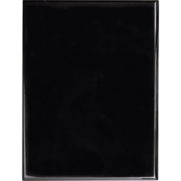 Custom Engraved 8" x 10" Value Black Piano Plaque