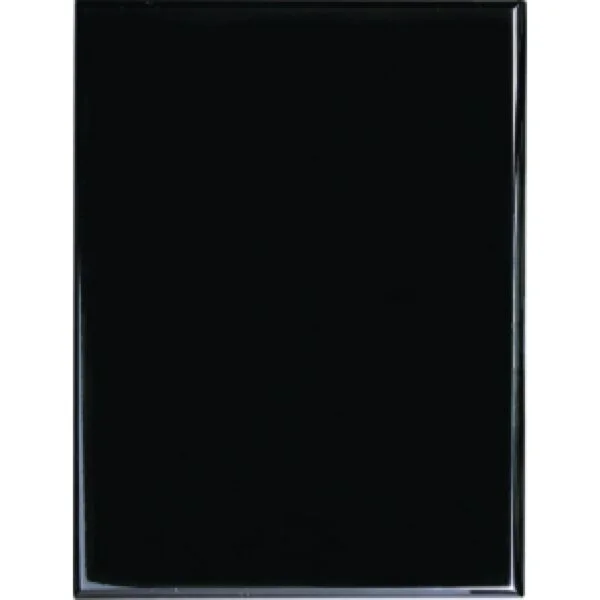 Custom Engraved 12" x 15" Value Black Piano Plaque