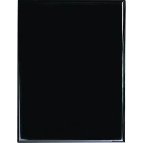 Custom Engraved 6" x 8" Value Black Piano Plaque