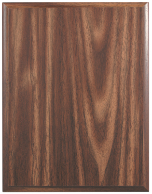 Custom Engraved 8" x 10" Walnut Finish Plaque with Cove Edge