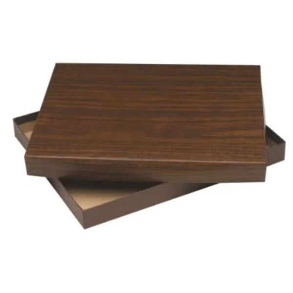 Custom Engraved 9" x 12" Walnut Foiled Plaque Box