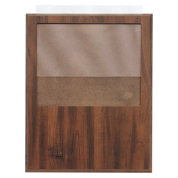 Custom Engraved 12" x 15" Walnut Finish Photo Plaque - Holds 8"x10" Photo