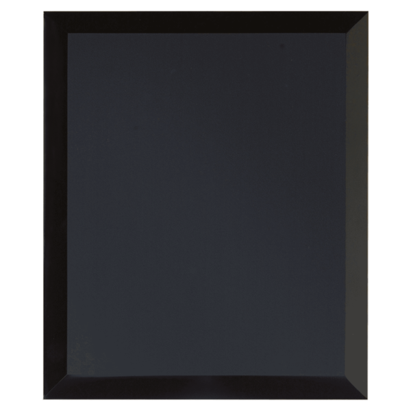 Custom Engraved 8" x 10" Black Mirror Glass Plaque