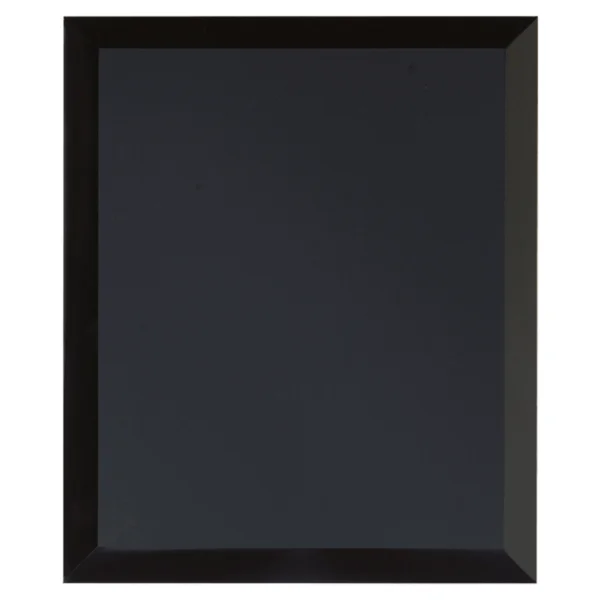 Custom Engraved 8" x 10" Black Mirror Glass Plaque