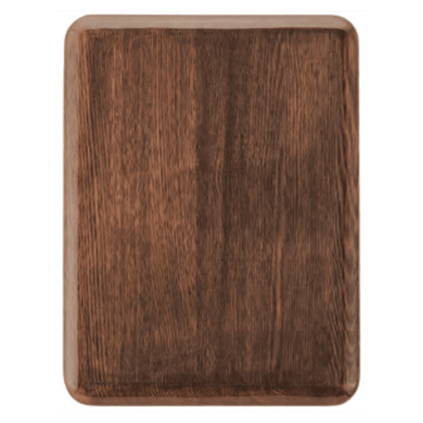 Custom Engraved 8" x 10 1/2" Premium Walnut Piano Plaque with Rounded Corners