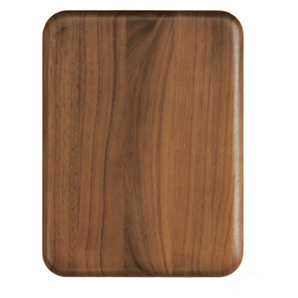 Custom Engraved 5" X 7" Walnut Plaque with Rounded Corners