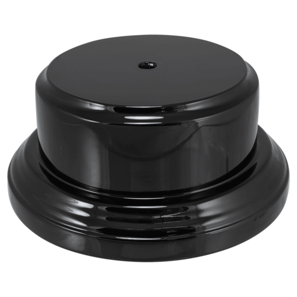 Custom Engraved 2 1/2" x 5 Black Piano Round Base