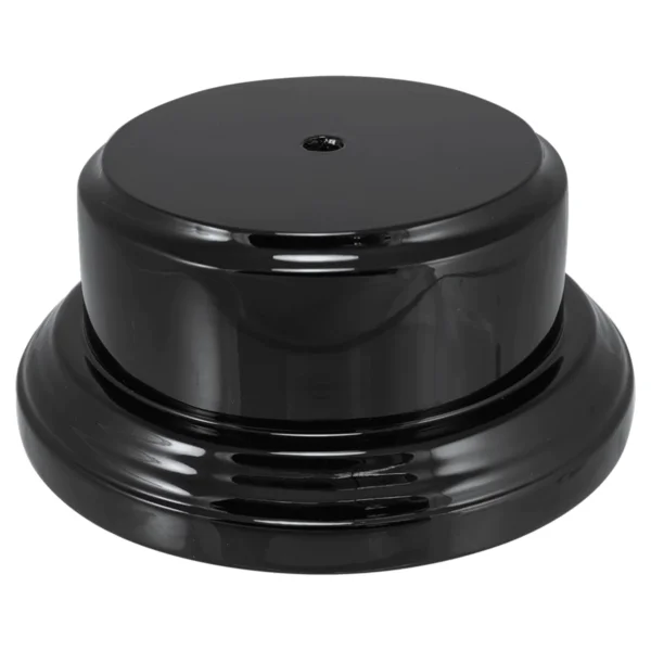 Custom Engraved 2 1/2" x 5 Black Piano Round Base