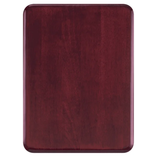 Custom Engraved 7" x 9" Premium Rosewood Piano Plaque with Round Corners